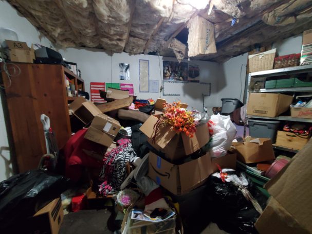 Play Room / BEFORE Play Room Downstairs, full of stuff